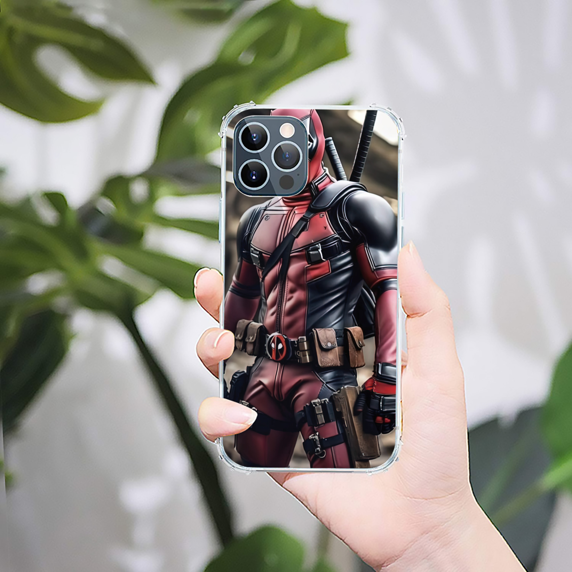 （画像用） Deadpool デッドプール 【iPhone 12シリーズ対応】透明スマホケース（クリアソフトケース）